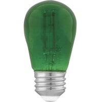 Green S14 Replacement Bulb for LED String Lights - 120V, 1W - 4/Pack