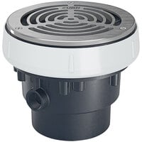 Zurn Elkay EZ1-AB3-R6-SS EZ1 ABS Floor Drain with 6" Round Stainless Steel Strainer and 3" - 4" Solvent Weld Outlet