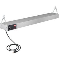 Hatco GRAH-48 48" Glo-Ray High Wattage Infrared Food Warmer with Toggle Controls, 6" Chains, and S-Hooks - 120V, 1100W