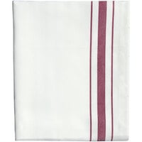Garnier-Thiebaut Regular Bistro Red 17 inch x 27 inch 100% Combed Cotton Cloth Napkins - 10/Pack