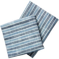 Garnier-Thiebaut Gila Blue 22 inch x 23 inch 100% ELS Cotton Cloth Napkins - 10/Pack