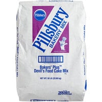 Pillsbury Bakers' Plus Devil's Food Cake Mix 50 lb.