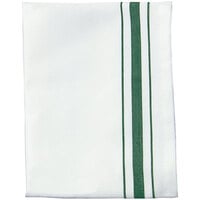Garnier-Thiebaut Regular Bistro Green 17 inch x 27 inch 100% Combed Cotton Cloth Napkins - 10/Pack