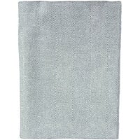 Garnier-Thiebaut Chevroni Gray 22 inch x 23 inch 100% ELS Cotton Cloth Napkins - 10/Pack