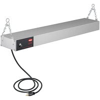 Hatco GRAH-36 36" Glo-Ray High Wattage Infrared Food Warmer with Toggle Controls, 6" Chains, and S-Hooks - 120V, 800W