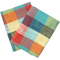 Garnier-Thiebaut Yukon Multicolor 22" x 23" 100% ELS Cotton Cloth Napkins - 10/Pack