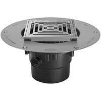 Zurn Elkay FD2-PV2-ST-SS FD2 Adjustable PVC Floor Drain with 5" Round Stainless Steel Head, Deck Plate, and 2" - 3" Outlet