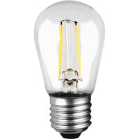 Clear S14 Replacement Bulb for LED String Lights - 120V, 1W, 2700K - 4/Pack