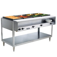Vollrath 38104 ServeWell Electric Four Pan Sealed Well Hot Food Table - 120V
