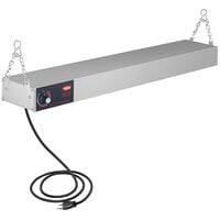Hatco GRAH-36 36" Glo-Ray High Wattage Infrared Food Warmer with Infinite Controls, 6" Chains, and S-Hooks - 120V, 800W