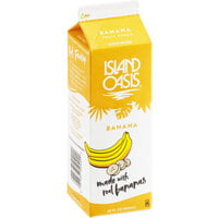 Island Oasis Banana Frozen Beverage Mix 32 oz. - 12/Case