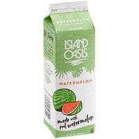 Island Oasis Watermelon Frozen Beverage Mix 32 oz. - 12/Case