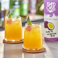 Island Oasis Passion Fruit Frozen Beverage Mix 32 oz. - 12/Case