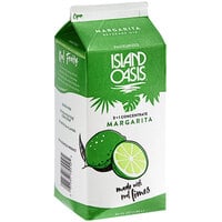 Island Oasis Margarita 3+1 Frozen Beverage Concentrate Mix 64 oz. - 6/Case