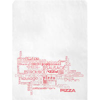 12 inch x 15 inch Printed Paper Pizza Bag - 1000/Case