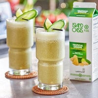 Island Oasis Plus Tropical Greens Frozen Beverage Mix 32 oz. - 12/Case