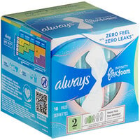 Always Infinity 16-Count Unscented Menstrual Pad with Wings - Size 2 Super - 12/Case