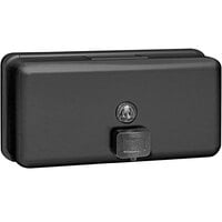 American Specialties, Inc. 10-0345-41 Matte Black Surface-Mounted Horizontal Liquid Soap Dispenser