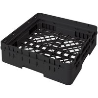 Cambro BR414110 Black Camrack Full Size Open Base Rack with 1 Extender