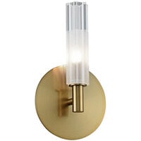 Kalco Lorne 1-Light ADA Compliant LED Mid-Century Modern Wall Sconce with Winter Brass Finish - 120V, 3W