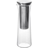 Hario 34 oz. Silver Glass Cold Brew Coffee Maker Jug CBSN-10HSV