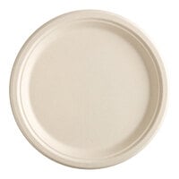 EcoChoice No PFAS Added 10" Natural Bagasse Blend Plate - 500/Case