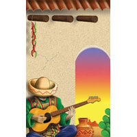 8 1/2" x 11" Menu Paper - Southwest Themed Mariachi Design Cover - 100/Pack