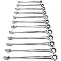 Gearwrench XL X-Beam 12-Piece 72-Tooth 12 Point Ratcheting Metric Combination Wrench Set GEA-85888