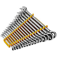 Gearwrench 16-Piece 90-Tooth 12 Point Ratcheting Metric Combination Wrench Set 86928