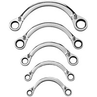 Gearwrench 5-Piece Reversible Half Moon Double Box Ratcheting Metric Wrench Set 9850