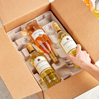 Lavex Industrial Molded Fiber 6 Bottle Wine Shipper Kit