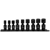 Gearwrench Standard X-Core 9-Piece Pinless Universal Impact SAE Socket Set 84978