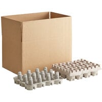 Lavex Industrial Molded Fiber 24 Bottle Upright Soda / Beer Shipper Kit