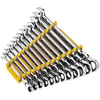 Gearwrench 12-Piece 90-Tooth 12 Point Flex Head Ratcheting Metric Combination Wrench Set 86727