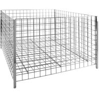 Econoco 48" x 48" x 32" Chrome Wire Stationary Retail Dump Bin