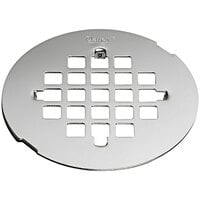 Oatey Snap-Tite 42005 4 1/4 inch Shower Drain Strainer with Stainless Steel Finish