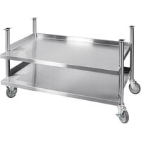 AccuTemp AT2A-2706-12 Stainless Steel Double Shelf Stand for AccuSteam 48" Wide Griddles