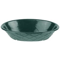 HS Inc. HS1048 9" x 5 1/2" x 2" Jalapeno Polyethylene Oval Weave Basket - 24/Case
