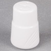 CAC GAD-SS Garden State 2 7/8" Bone White Porcelain Salt Shaker - 48/Case