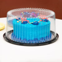 D&W Fine Pack G40-1 10 inch 2-3 Layer Cake Display Container with Clear Dome Lid - 10/Pack