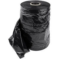 54 inch x 21 inch x 3 inch 1 Mil Black Polyethylene Garment Bag on a Roll - 333/Roll