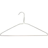 16 inch Gold Wire Shirt Hanger with Rounded Hook - 500/Pack