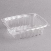 Dart C24DCPR ClearPac 24 oz. Clear Rectangular Plastic Container with Lid - 252/Case