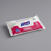 Purell 72-Count Foodservice No-Rinse Food Contact Surface Sanitizing Wipes  - 12/Case