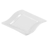 CAC SOH-7 Soho 7 1/2 inch Ivory (American White) Square Stoneware Plate - 36/Case