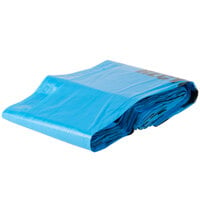 38 Gallon 30 inch X 46 inch Blue Tint Linear Low Density Recycling Bag 1.2 Mil - 100/Case