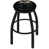Holland Bar Stool 25 inch Guinness Notre Dame Helmet Counter Height Single Ring Swivel Bar Stool with 2 1/2 inch Padded Seat