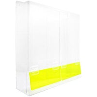 Accuform ASG3 17 inch x 16 inch x 5 inch Acrylic Safety Glasses Dispenser