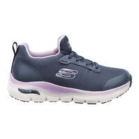 Skechers Leslie Arch Fit Navy Alloy Toe Non-Slip Athletic Shoe - Women's