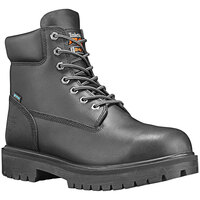 Timberland PRO 6 inch Direct Attach Men's Size 10.5 Medium Width Black Steel Toe Non-Slip Leather Boot STMA1W52